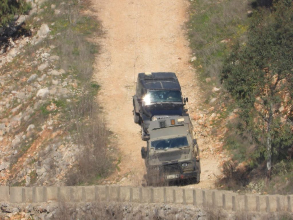 Israeli vehicles south Lebanon